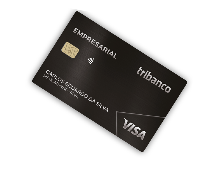 Imagem de um cartão de crédito Tribanco
